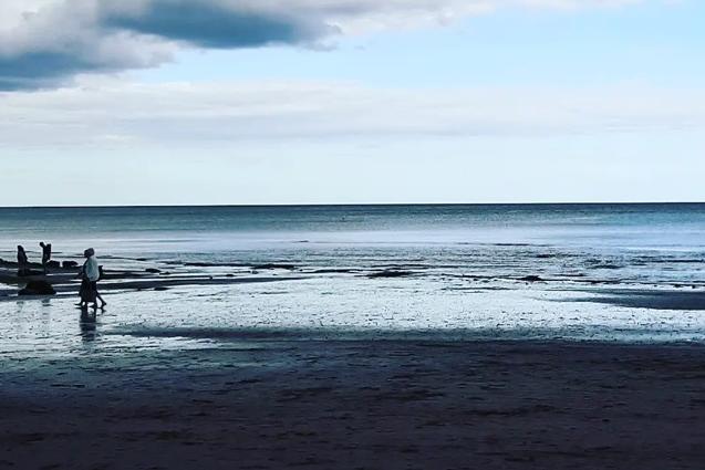 Blue sky meets blue sea off Robin Hood's Bay, near Whitby.
picture: Duncan Atkins
