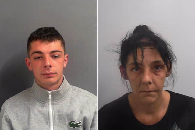 The mother and son team were sentenced to three years each