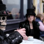 Time for refreshments at Whitby Goth Weekend.
picture: Richard Ponter.