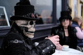 Time for refreshments at Whitby Goth Weekend.
picture: Richard Ponter.