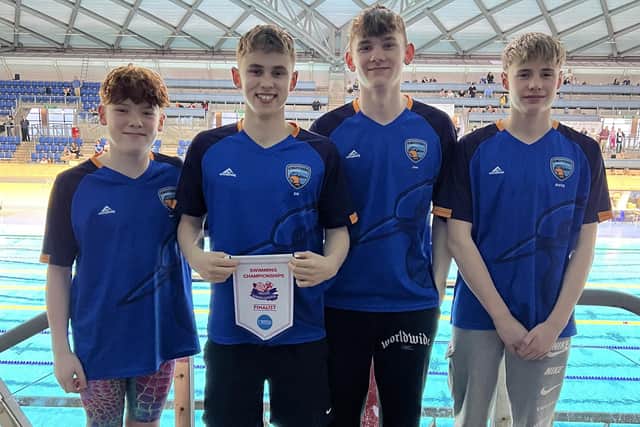 Sam Race, Yorkshire finalist, plus Kingfisher team members.