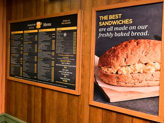 The menu features a number of old favourites - including chips and gravy