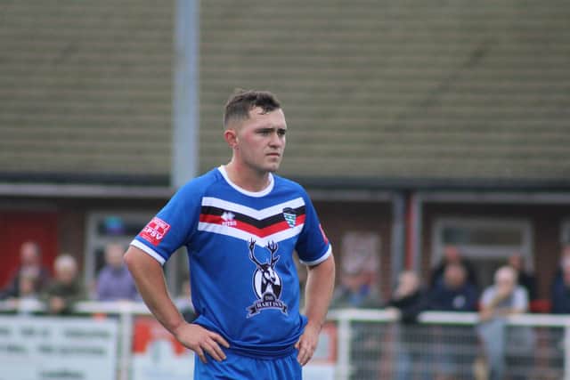 Whitby Town show their disappointment during their 5-1 loss at Ilkeston Town. PHOTO BY OWEN COX