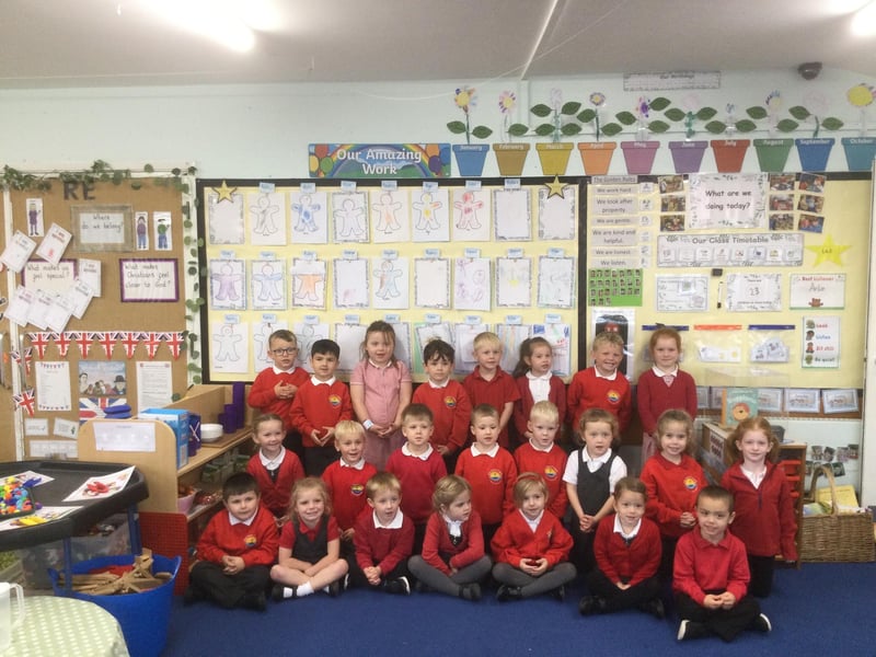 Filey nursery new starters - Mrs Kerr and Mrs Monk's class.