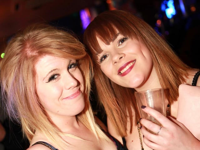 Louise and Sam enjoying their girl's night out.
