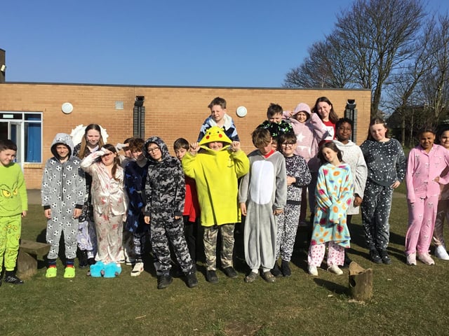 Years five and six students at St George's School.