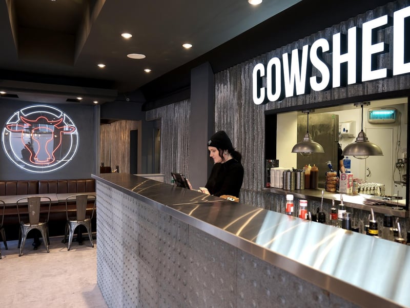 Cowshed Burgers is open Monday - Sunday, 5 - 9pm.