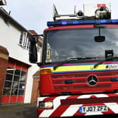 Emergency services worked together to rescue the person