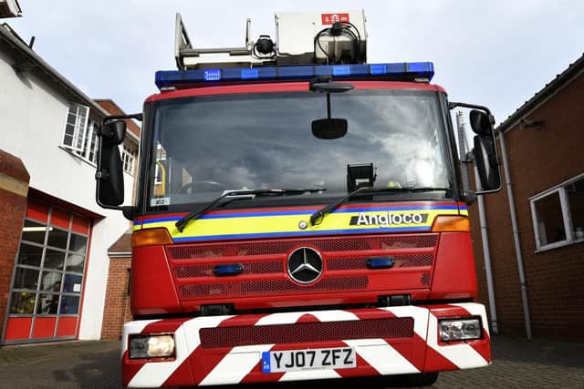 Emergency services worked together to rescue the person