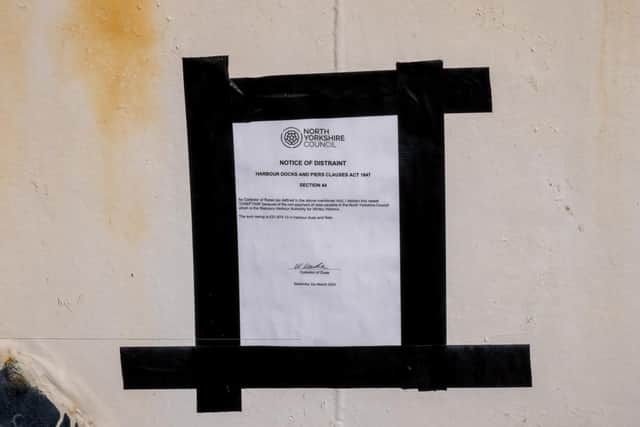 North Yorkshire Council has now taken possession of the vessel, whose owners owe moorage fees