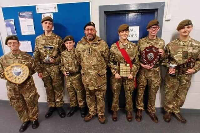 Awards were presented to the cadets by the Company Commander, Captain Campbell-Wilson.
