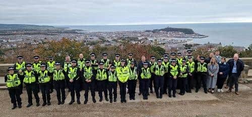 Officers taking part in Super Tornado in Scarborough