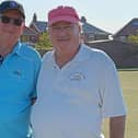Billy Holdsworth, left, defeated Kenny Wale in a thrilling Whitby Over-60s Singles Merit final.