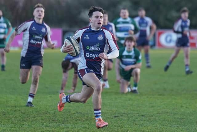 Nathanial Baumann grabbed two tries for the Vikings on Saturday afternoon. Photo by Charlie Hopper