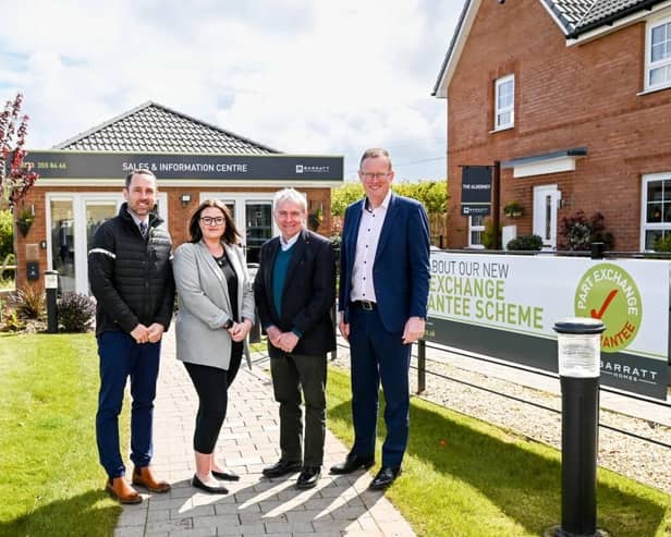 The Barratt Homes team welcomed Sir Robert Goodwill MP to Abbey View in Whitby