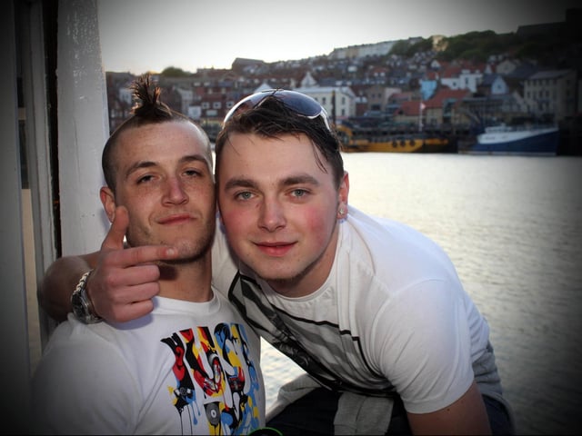 Callan and Matt having a great time.