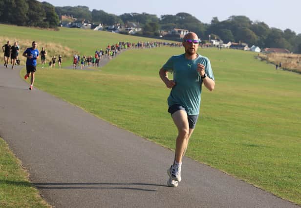 James Briggs led the way for Brid Road Runners at the Thirsk 10 Mile event. Photo by TCF Photography