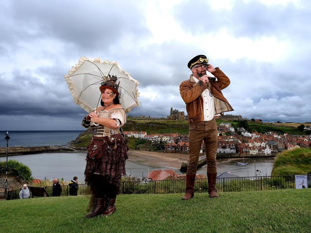 Julie and Nick Rycroft enjoy the views.
picture: Richard Ponter