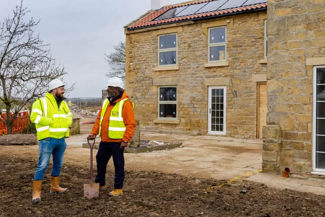 CWCUK chief executive Amar Naher (right) with Connor Carson, group commercial director at Harrogate-based James Carson Construction Group