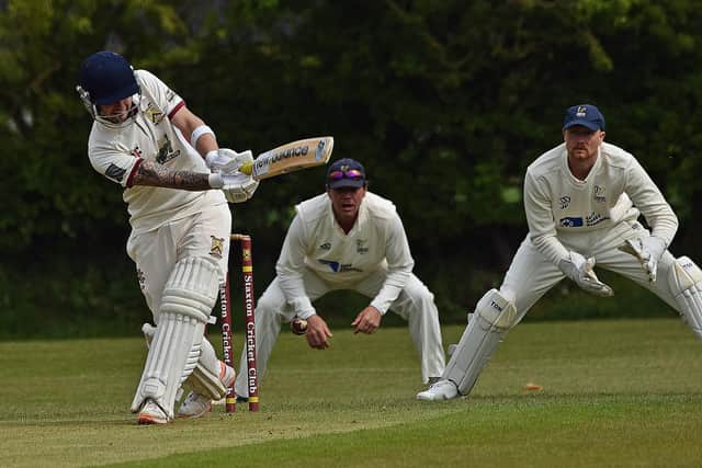 Jack Pinder's 33 failed to save Staxton from a home loss against Seamer. Photo by Simon Dobson