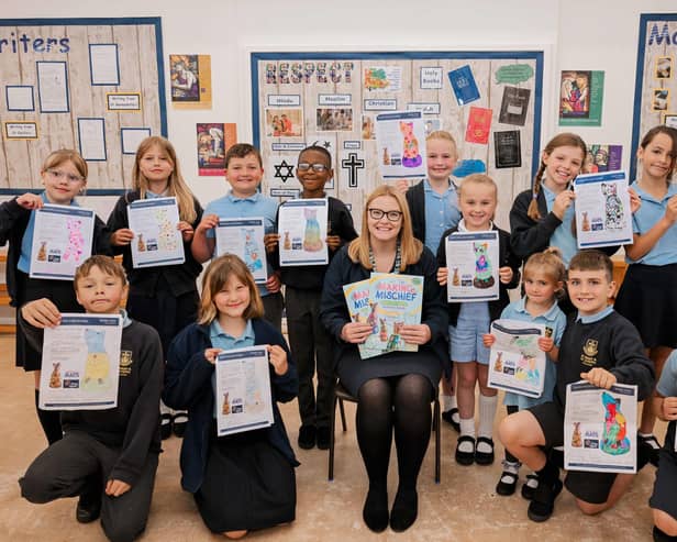 Pupils from St Mary & St Joseph VC Academy  with their great designs.