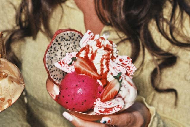 Dragon Fruit & Wild Strawberry Sundae