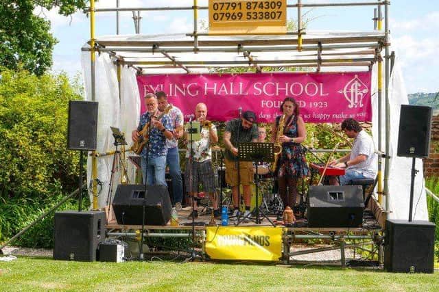 Project 13 performing at a previous Rose Garden Festival