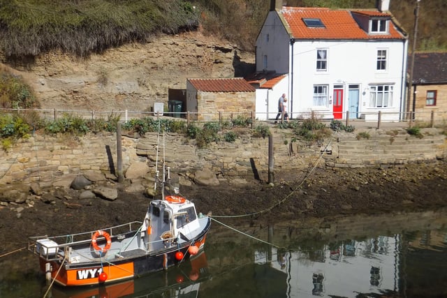 Staithes harbour.