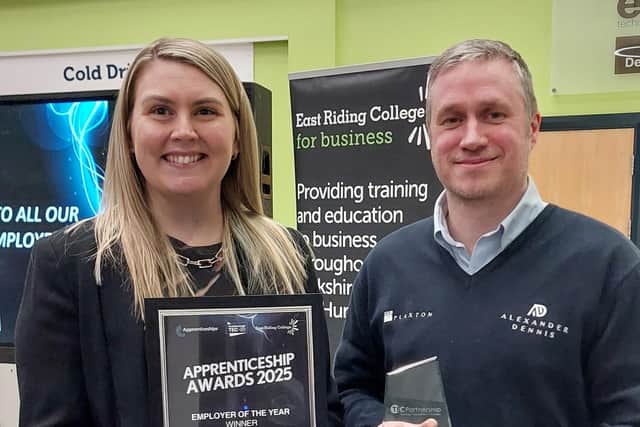 The award was received by Learning & Development Co-Ordinator Paul Provins and HR Manager Kate Salt.