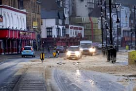 Scarborough has been issued an 'act now' flood warnings, while a flood alert is in place between Whitby and Filey. Road. Photo: Richard Ponter