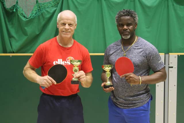 Jurek Truchlinski and Ilhoo Lhond were joint winners of the Wednesday night round-robin tournament. Photo by Tony Wigley