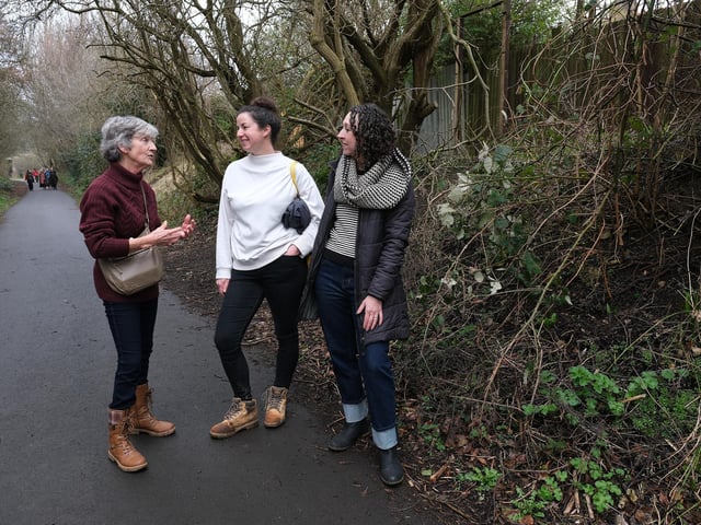 The trail is popular with walkers