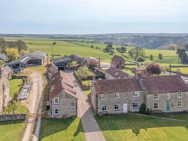 This eight bedroom, five bathroom and five reception room detached house is currently for sale with Cundalls for offers over £850,000.