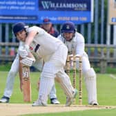 Bridlington CC get on the front foot in their home win against Patrington. PHOTOS: TCF PHOTOGRAPHY