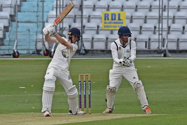 Ben Squires struck a superb 96 as Scarborough lost by 16 runs at Driffield Town 2nds. Photo by Simon Dobson