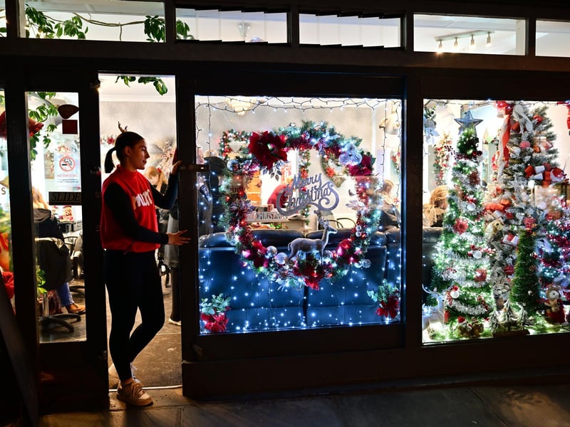 Headstart and their Christmas window.