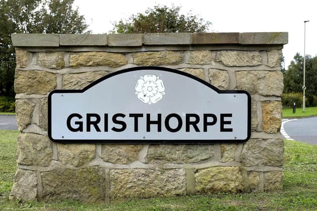 The lightning strike hit a telegraph pole in Gristhorpe on Wednesday evening