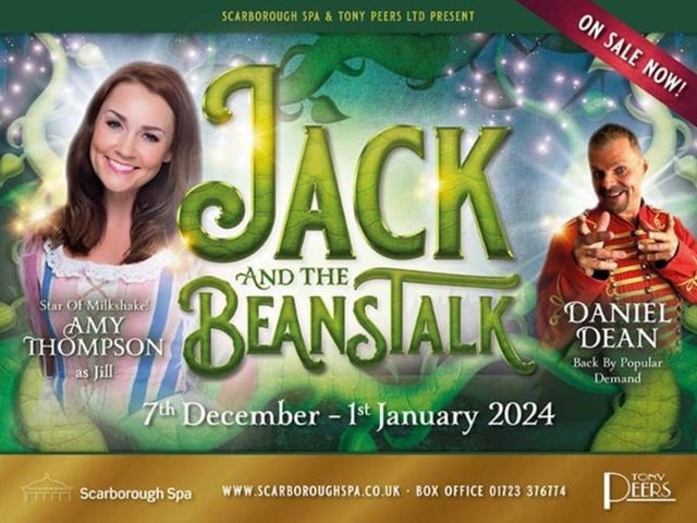 Jack and The Beanstalk is set to take place at Scarborough Spa and will run until January 1. Scarborough Spa are delighted to welcome back one of the star presenters of Channels 5s Milkshake! Amy Thompson. This traditional panto is a mix of myrrh, mayhem and misunderstanding as Jack triumphs over the evil Giant Blunderbore. With full supporting cast, glittering costumes and not forgetting the wonderful talents of the children from TLC of Dance, this promises to be an unmissable treat for all the family!