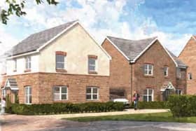 An artist's impression of the different house types featuring in the proposed housing in Pickering. Image: Persimmon Homes.