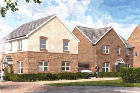 An artist's impression of the different house types featuring in the proposed housing in Pickering. Image: Persimmon Homes.
