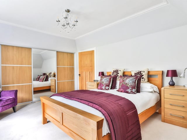 One of the double bedrooms within the property.