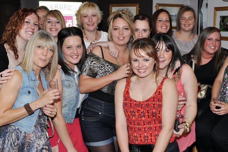 Group of girls out to celebrate Millie's leaving do.
1129120b.