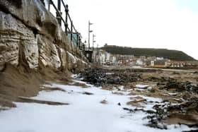 The Yorkshire coast has woken up to a blanket of snow today, Tuesday March 7.