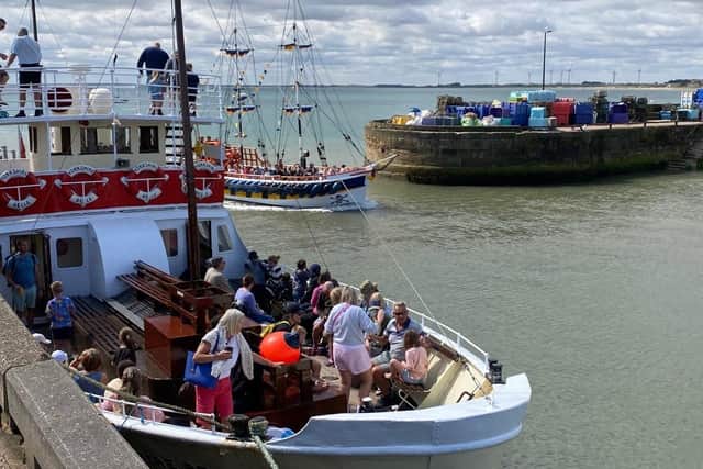 Ian Sandy focuses on holidaymakers during boat trips.