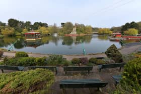The man was found collapsed in Peasholm Park.