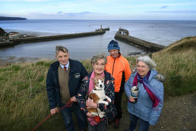 Fight4Whitby campaigners Chris Riddols, Sue Boyce, Andy Jefferson and Joyce Stangoe.