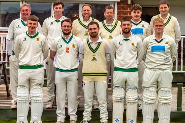 Whitby CC 1sts line up during the 2023 season.     PHOTO BY BRIAN MURFIELD