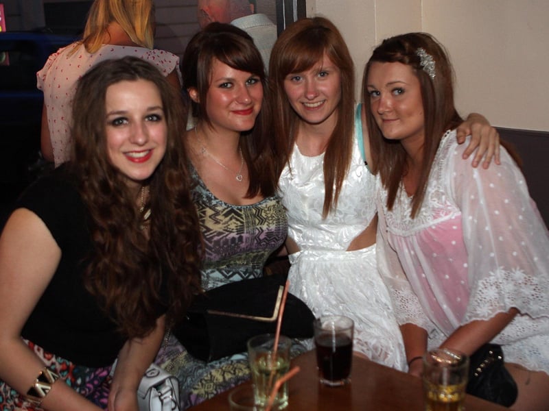 Harmony, Xanthe, Lauren and Tania on a girl's night out in Snowy's.
132842c