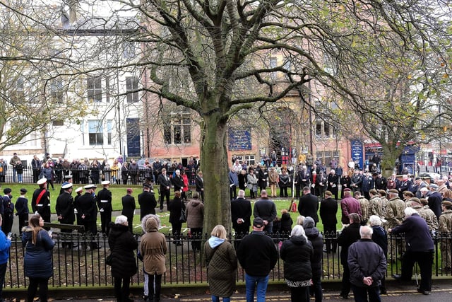 A large number of people turned out to pay their respects