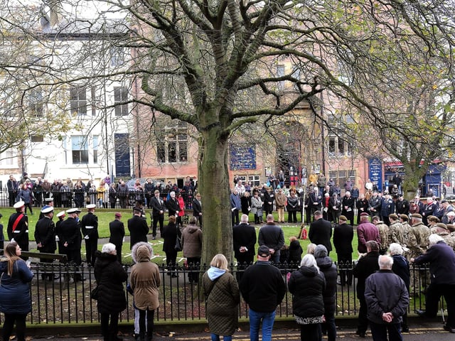 A large number of people turned out to pay their respects